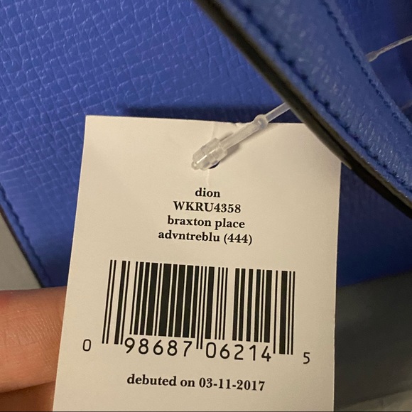 BNWT Kate Spade Braxton Place Dion in Adventure Blue - Picture 4 of 4